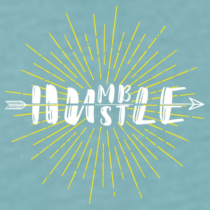 Stay Humble And Hustle  Sueded Cloud Jersey T-Shirt