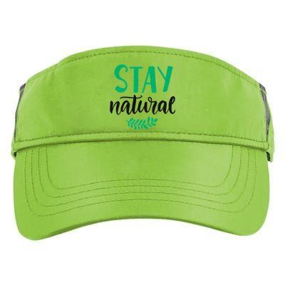 Stay Natural Green Leaf Adult Drive Performance Visor