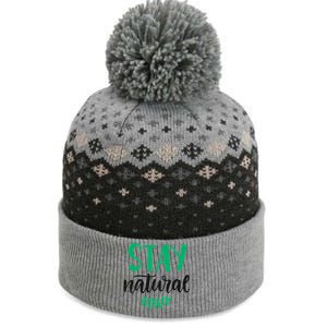 Stay Natural Green Leaf The Baniff Cuffed Pom Beanie