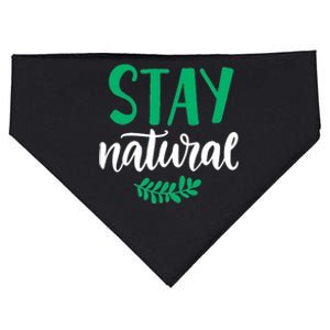 Stay Natural Green Leaf USA-Made Doggie Bandana