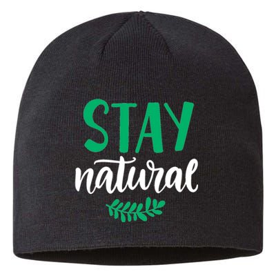 Stay Natural Green Leaf Sustainable Beanie