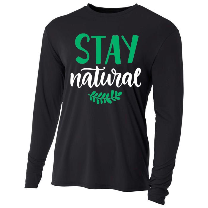 Stay Natural Green Leaf Cooling Performance Long Sleeve Crew