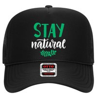 Stay Natural Green Leaf Trucker Hat