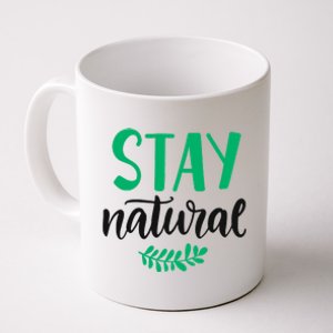 Stay Natural Green Leaf Coffee Mug