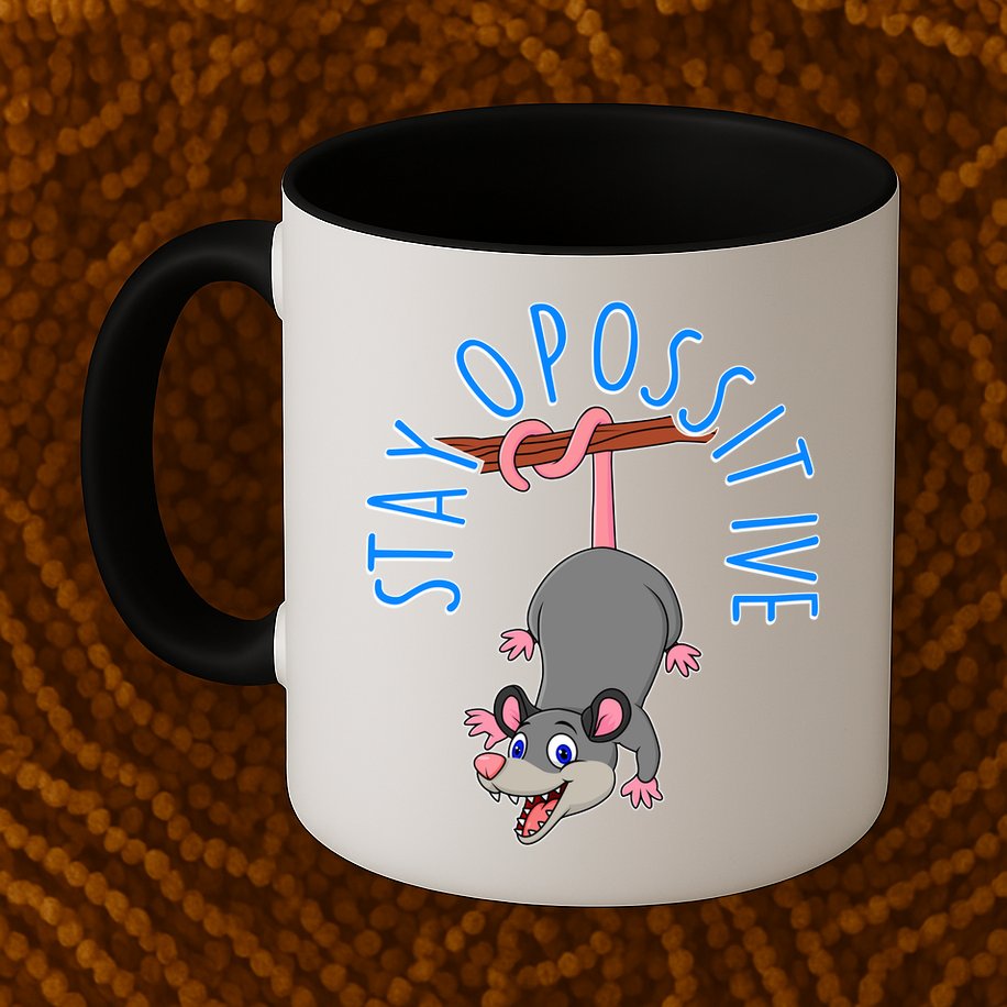 Stay Opossitive Mug