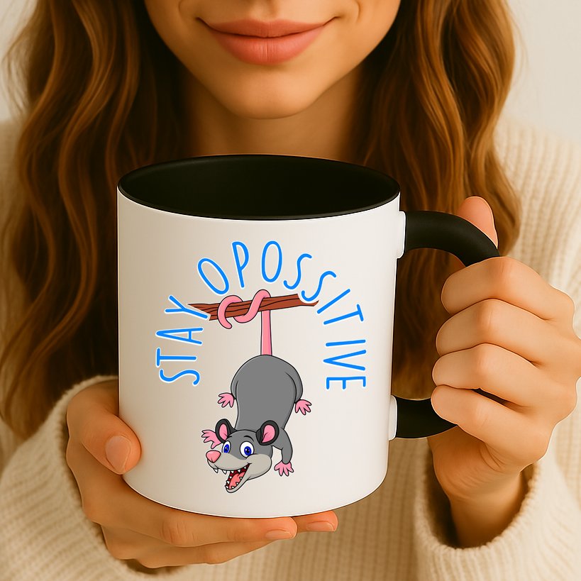 Stay Opossitive Mug