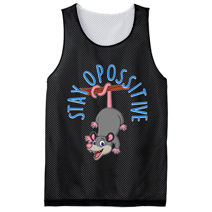 Stay Opossitive Mesh Reversible Basketball Jersey Tank