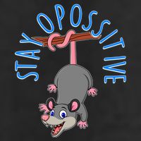 Stay Opossitive Golf Towel