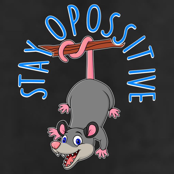 Stay Opossitive Golf Towel