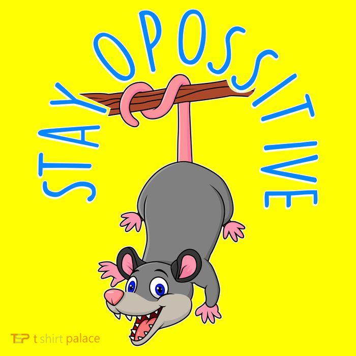 Stay Opossitive Button