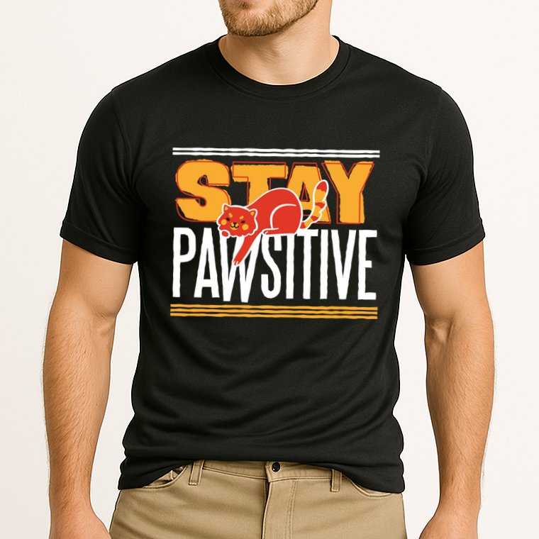Stay Pawsitive Cooling Performance Crew T-Shirt