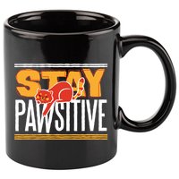 Stay Pawsitive 11oz C Handle Ceramic Mug