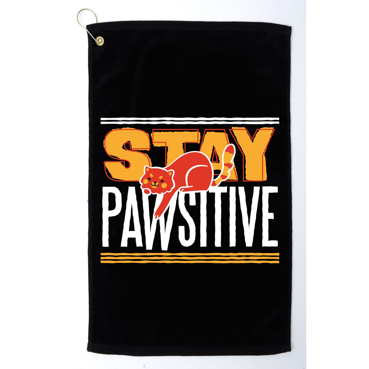 Stay Pawsitive Golf Towel