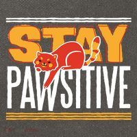 Stay Pawsitive Cotton Canvas Backpack