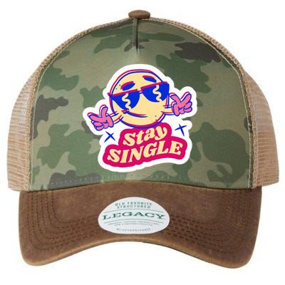 Stay Single Smiley Legacy Tie Dye Trucker Hat