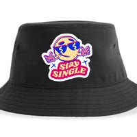 Stay Single Smiley Sustainable Bucket Hat