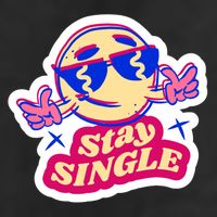 Stay Single Smiley Adult Drive Performance Visor
