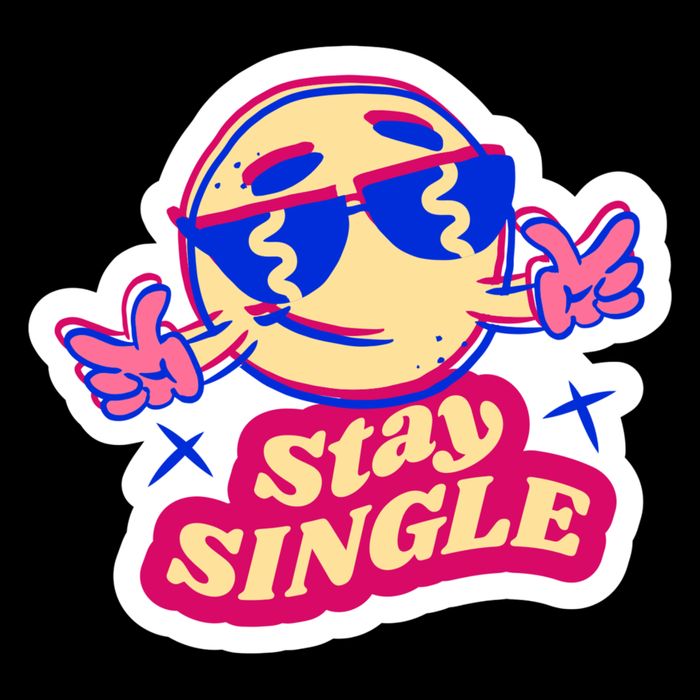 Stay Single Smiley Crop Top