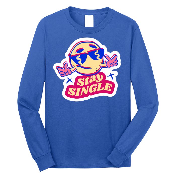 Stay Single Smiley Long Sleeve Shirt