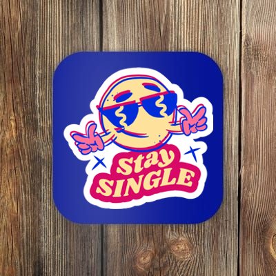 Stay Single Smiley Coaster