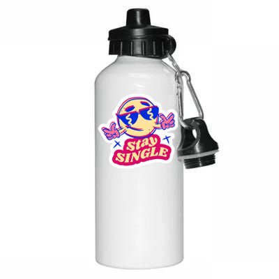 Stay Single Smiley Aluminum Water Bottle