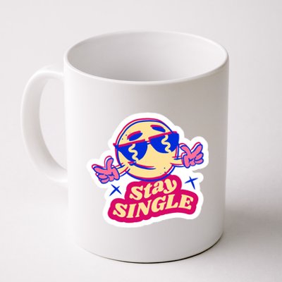 Stay Single Smiley Coffee Mug