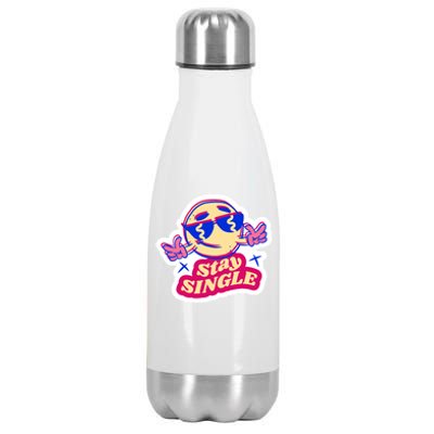 Stay Single Smiley Stainless Steel Insulated Water Bottle