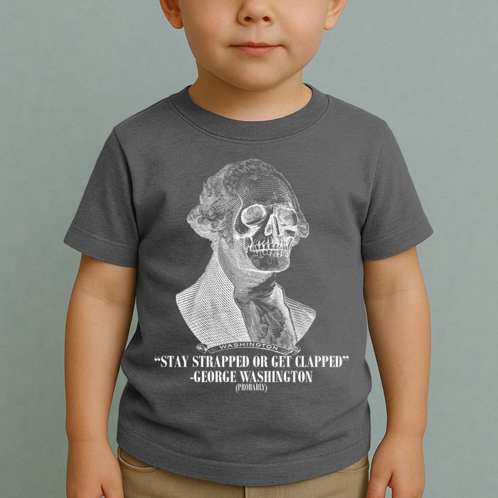Stay Strapped or Get Clapped Toddler T-Shirt