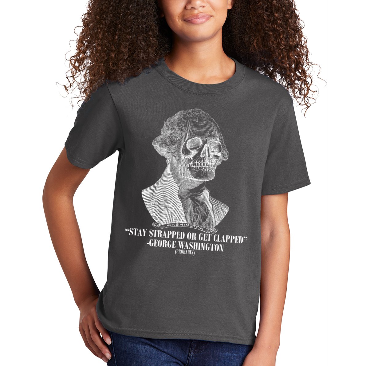 Stay Strapped or Get Clapped Kids T-Shirt