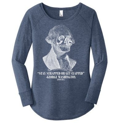 Stay Strapped or Get Clapped Women's Perfect Tri Tunic Long Sleeve Shirt