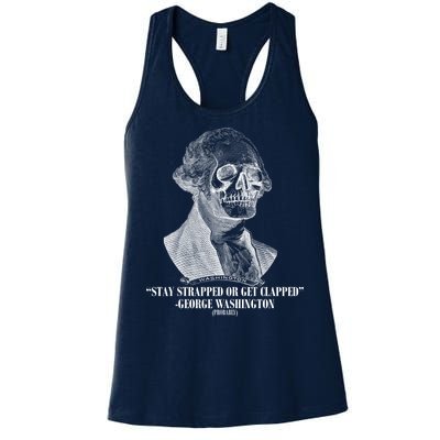 Stay Strapped or Get Clapped Women's Racerback Tank