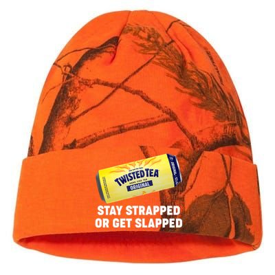 Stay Strapped Or Get Slapped Twisted Tea Funny Meme Kati Licensed 12" Camo Beanie