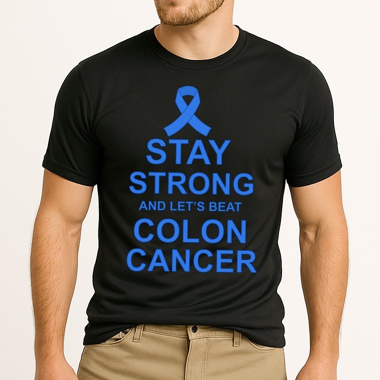 Stay Strong And Let's Beat Colon Cancer Cooling Performance Crew T-Shirt