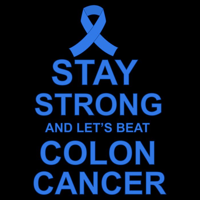 Stay Strong And Let's Beat Colon Cancer Button