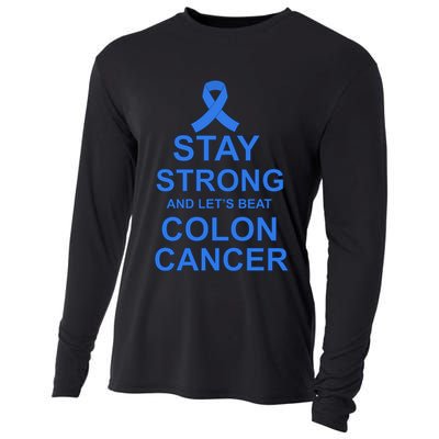 Stay Strong And Let's Beat Colon Cancer Cooling Performance Long Sleeve Crew
