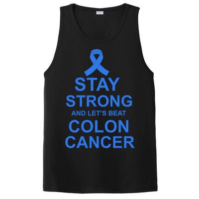 Stay Strong And Let's Beat Colon Cancer PosiCharge Competitor Tank