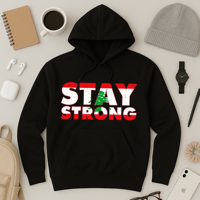 Stay Strong Lebanon Beirut Support Hoodie