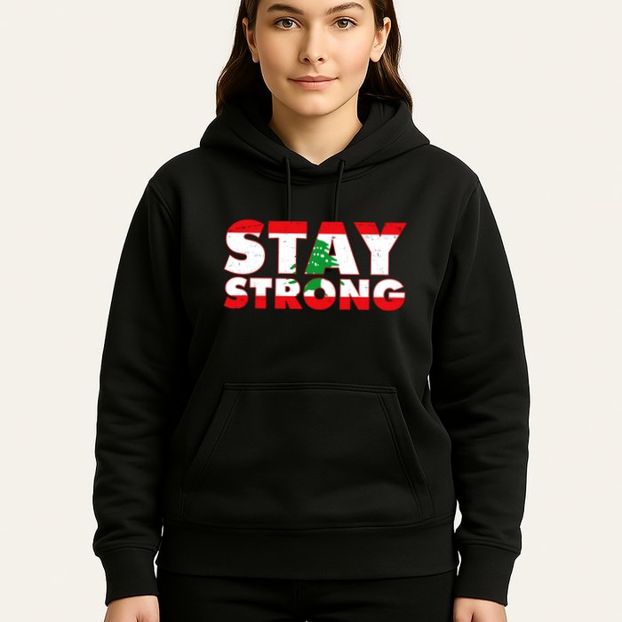 Stay Strong Lebanon Beirut Support Hoodie