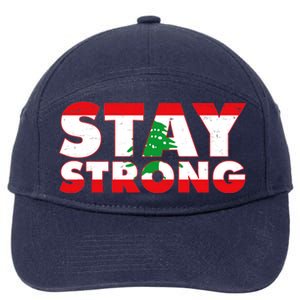 Stay Strong Lebanon Beirut Support 7-Panel Snapback Hat