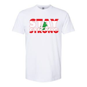 Stay Strong Lebanon Beirut Support Softstyle CVC T-Shirt