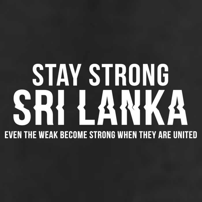 Stay Strong Sri Lanka 7 Panel Mesh Trucker Snapback Hat