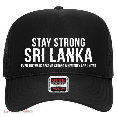 Stay Strong Sri Lanka High Crown Mesh Back Trucker Hat