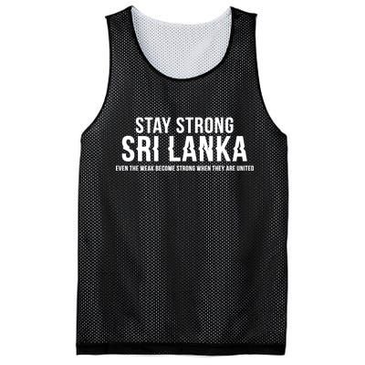 Stay Strong Sri Lanka Mesh Reversible Basketball Jersey Tank