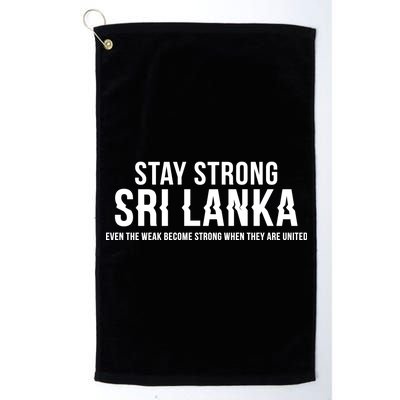 Stay Strong Sri Lanka Platinum Collection Golf Towel