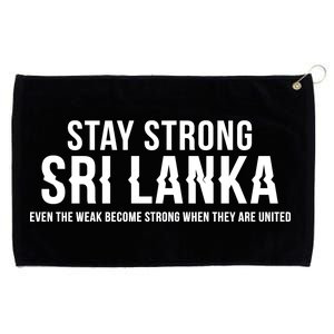 Stay Strong Sri Lanka Grommeted Golf Towel