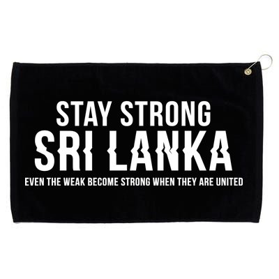 Stay Strong Sri Lanka Grommeted Golf Towel