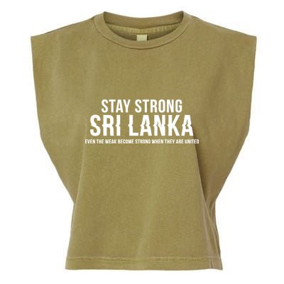 Stay Strong Sri Lanka Garment-Dyed Women's Muscle Tee