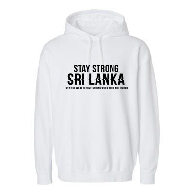 Stay Strong Sri Lanka Garment-Dyed Fleece Hoodie