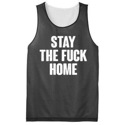 Stay The F--K Home Social Distancing Mesh Reversible Basketball Jersey Tank