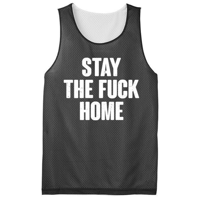 Stay The F--K Home Social Distancing Mesh Reversible Basketball Jersey Tank